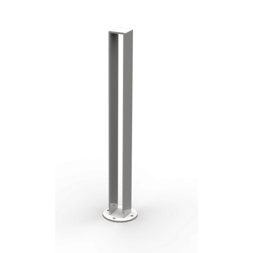 : Hollow Bollard in galvanised steel installed on Dublin street by Larkin Engineering Ireland.